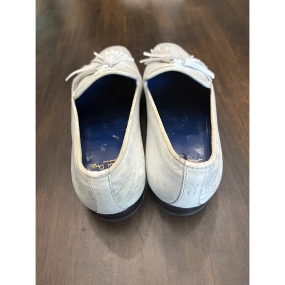 Sebastian Cruz Couture White jacquard Loafers Tassle 40 Size 7.5 $1495 main image 7